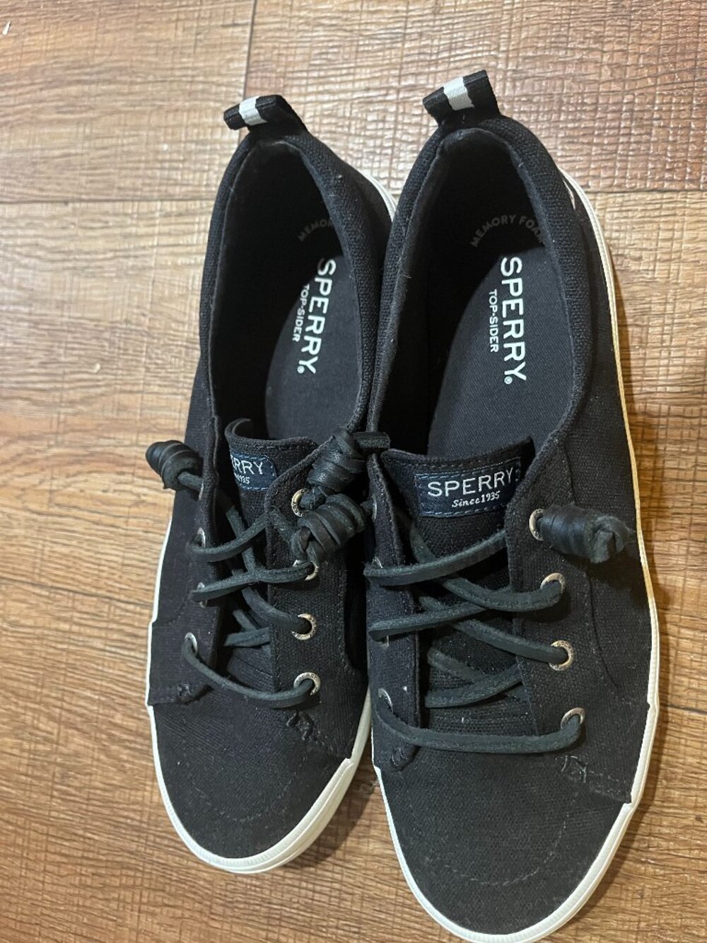 Sperry Top-Sider Women’s Crest Vibe Canvas Sneakers - Black - Size: 8.5